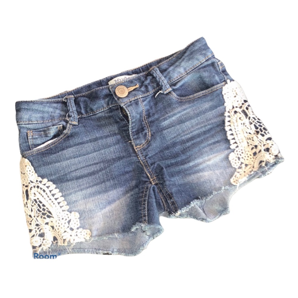 Mudd Lace Trim Jean Girl's Shorts size 8